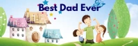 Fathers Day LinkedIn-banner template