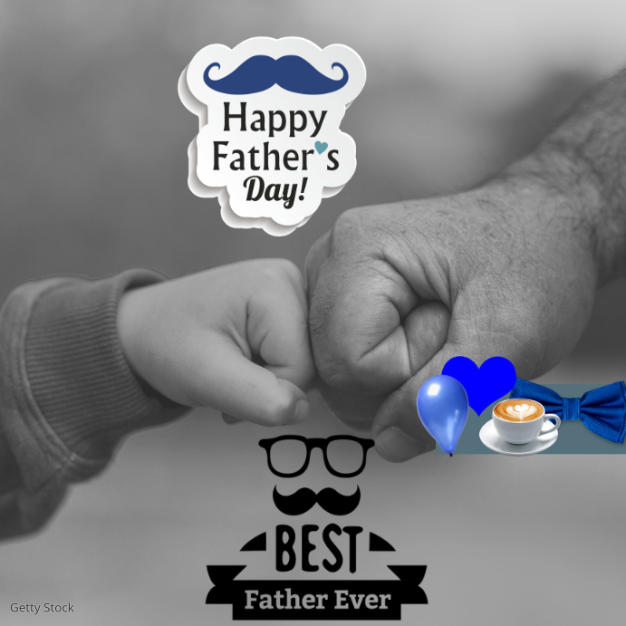 Fathers day instagram post template