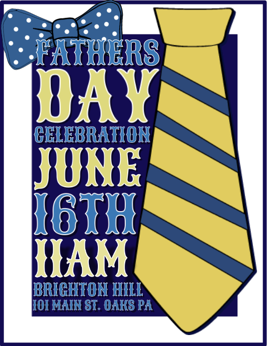 Fathers Day Folheto (US Letter) template