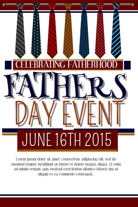 Sjabloon Fathers Day Event Postermywall Sjabloon Fathers Day Event Postermywall