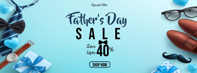 fathers day sale,fathers day discount ad Facebook Cover Photo template