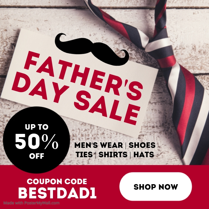 Fathers Day Sale Template | PosterMyWall
