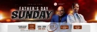 Fathers Day Sunday Backdrop Banner template