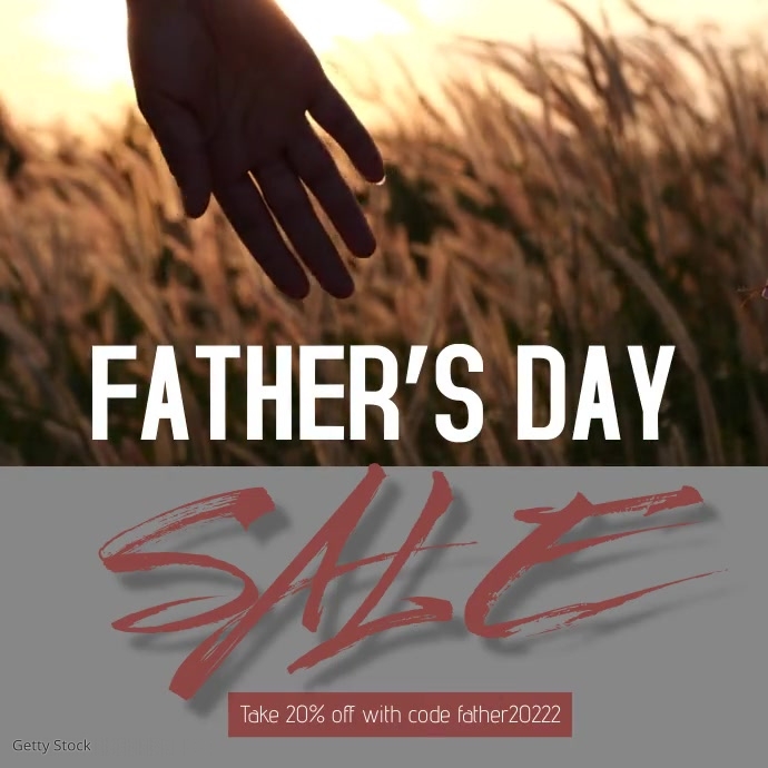 Father’s Day Sale Video Ad Instagram Post template