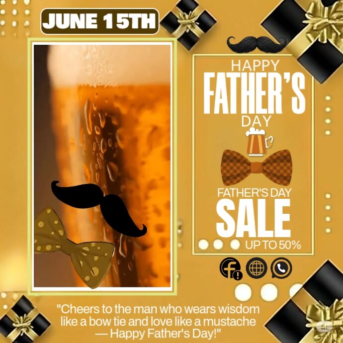 Father’s Day Sale – Celebrate Dad in Style Wpis na Instagrama template