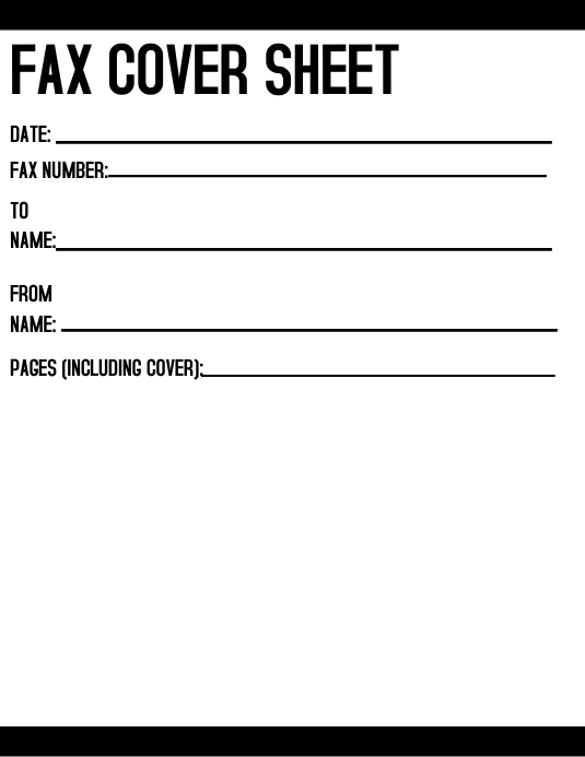 fax cover sheet template postermywall