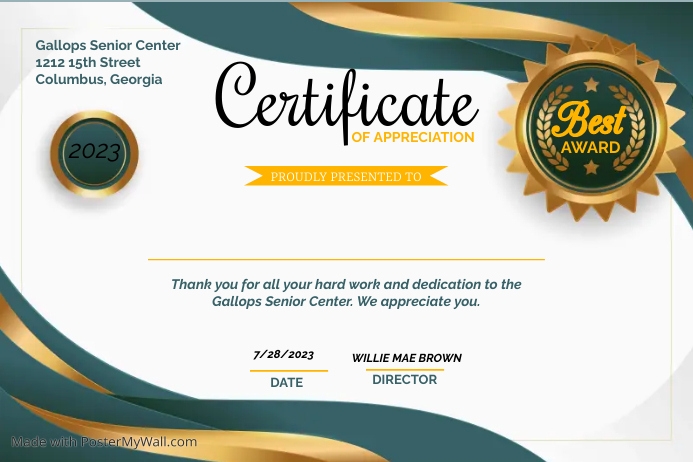 Copy of Certificate | PosterMyWall