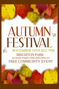 2 790 customizable design templates for fall festival postermywall free fall festival flyers templates
