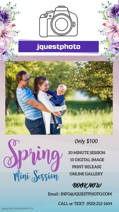 Spring Portraitmini Ad Spring Photography Mini Session | PosterMyWall