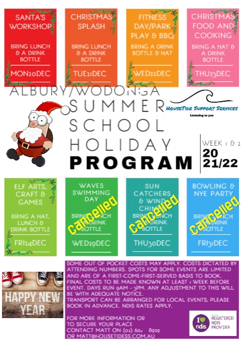 2021/22 Summer Holidays Week 1 & 2 | PosterMyWall