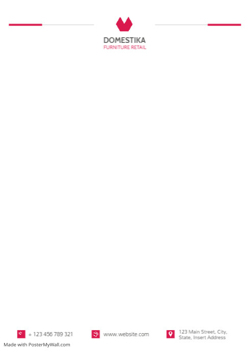 modern colorful letterhead template design