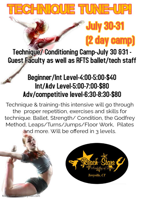 Blue Barre Burn Fitness Class Ballet Template A4