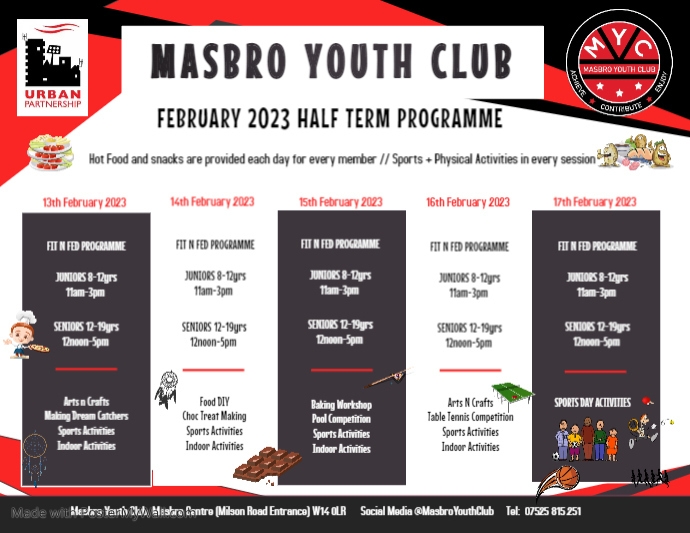 Copy of Copy of Gym Timetable Template (1) | PosterMyWall