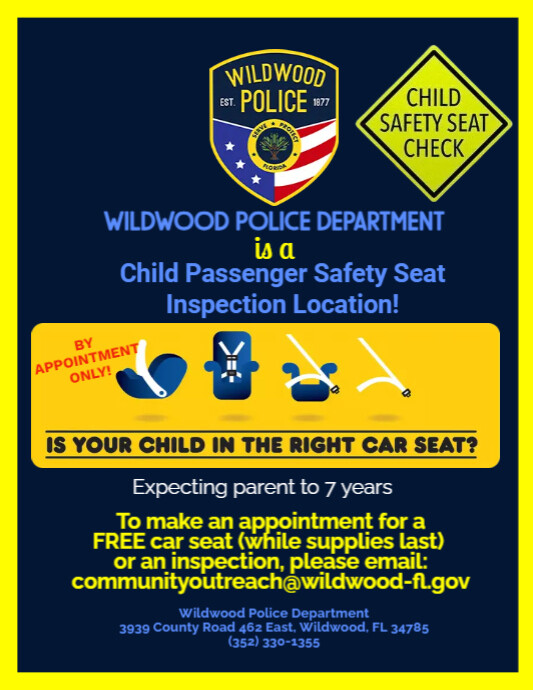 Child Passenger Safety Seat Check PosterMyWall