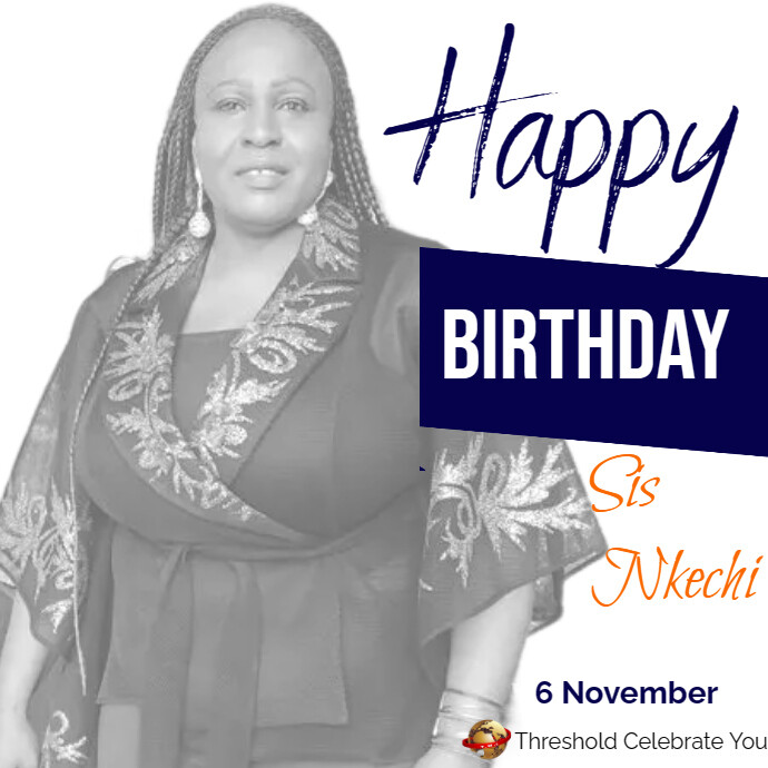 Birthday Square (1:1) template