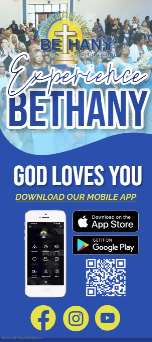 Bethany Rack Bethany Rack Card (Back) | PosterMyWall
