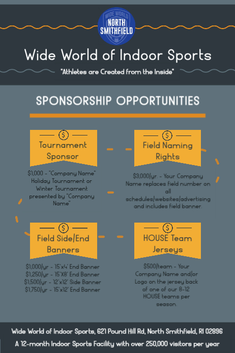 Grey Event Sponsorship Program Poster template