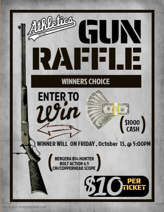 Gun Raffle Flyer | PosterMyWall