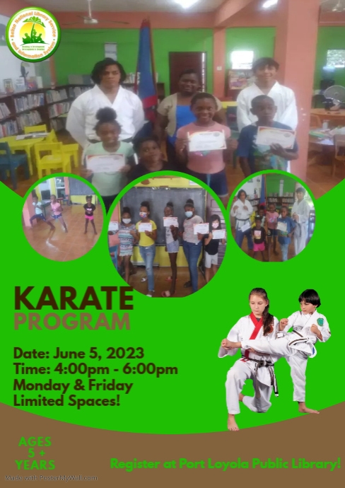 Karate Program A4 template