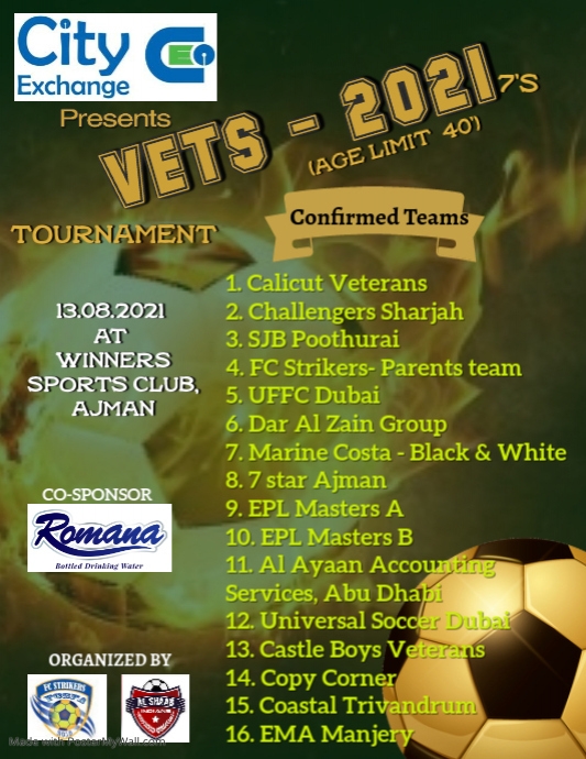 All India Veterans football tournament PosterMyWall