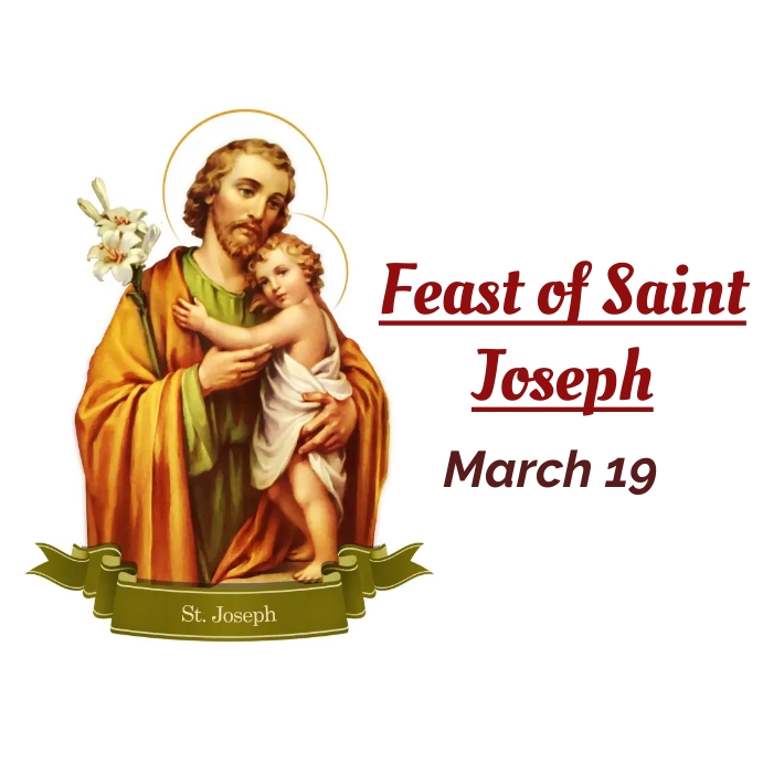 feast of saint joseph Publicação no Instagram template