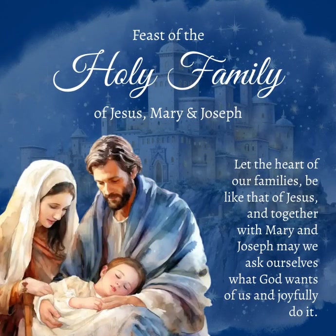 Feast of the Holy Family Template | PosterMyWall