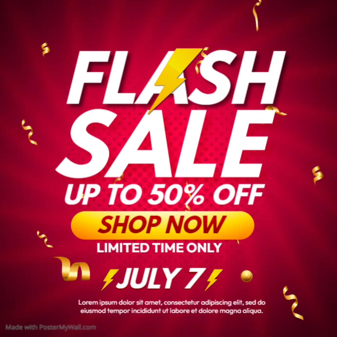 Flash Sale Template