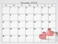 December 2025 calendar planner Flyer (US Letter) template
