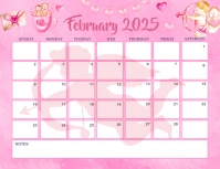 February 2025 Calendar Flyer (US Letter) template