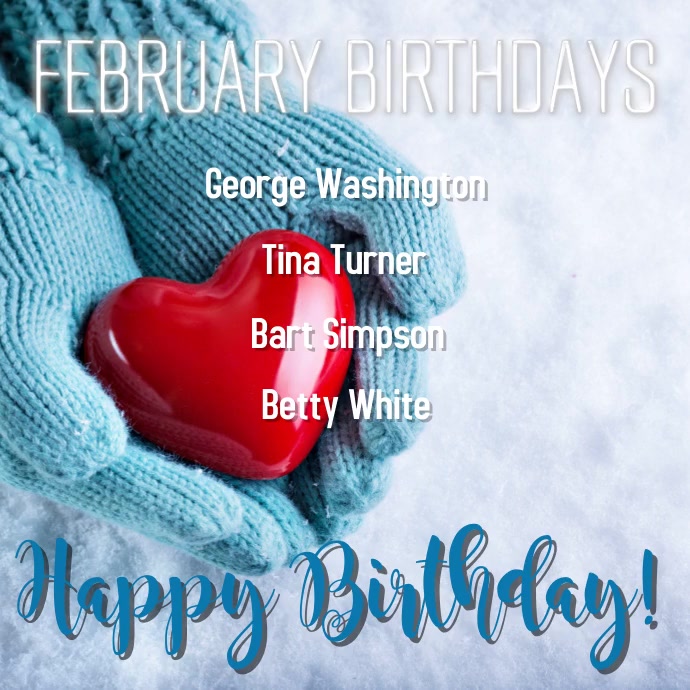 Modele February Birthdays Postermywall Modele February Birthdays Postermywall