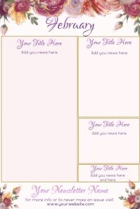 February Newsletter by Paula Template | PosterMyWall