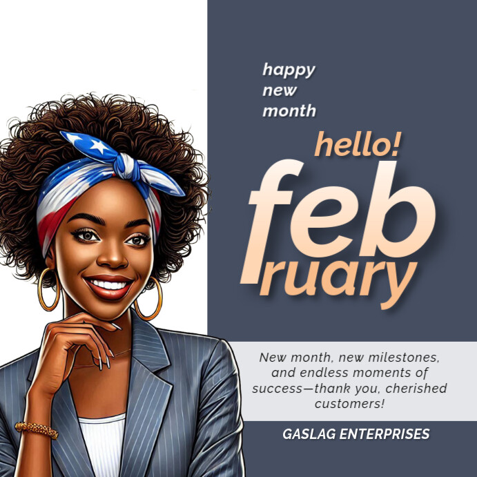 February Posts FEBRUARY Template | PosterMyWall