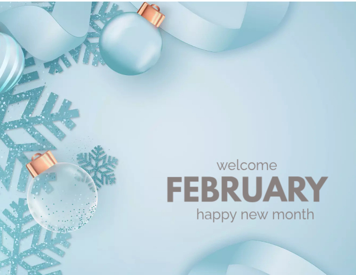 February Simple Design February Template | PosterMyWall