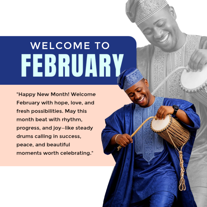 FEBRUARY Template | PosterMyWall