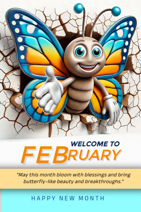 Plantilla de February | PosterMyWall