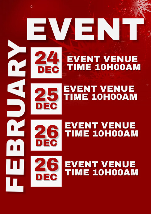 FEBRUARY EVENT Template | PosterMyWall