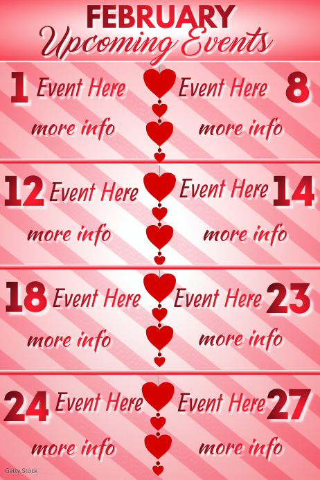 February Events Template | PosterMyWall
