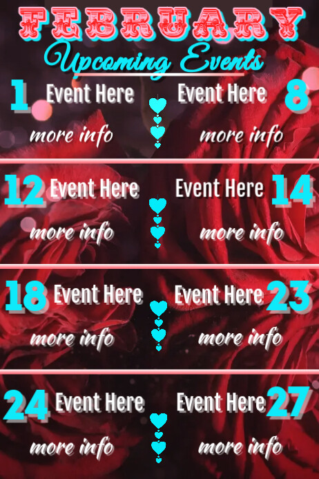 February Events Template | PosterMyWall