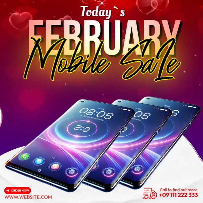 February Mobile Sale Template | PosterMyWall