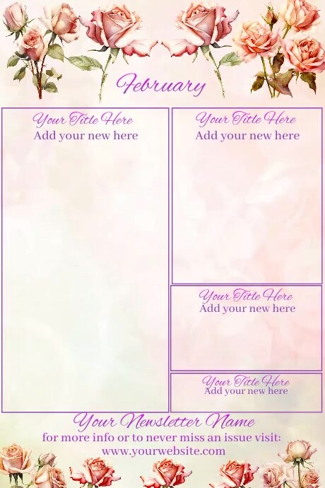 February Newsletter by Paula Template | PosterMyWall