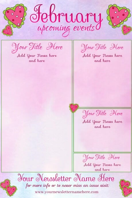February Newsletter by Paula Template | PosterMyWall