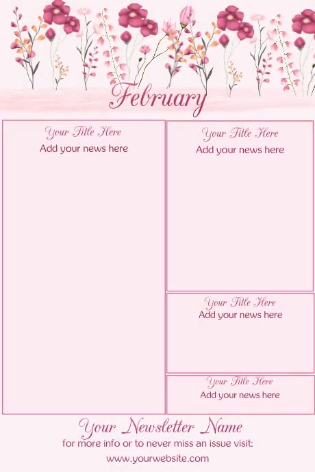 February Newsletter by Paula Template | PosterMyWall