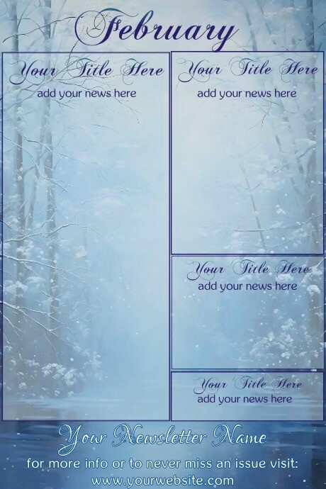 February Newsletter by Paula Template | PosterMyWall