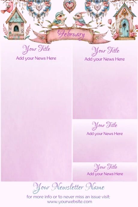 February Newsletter by Paula Template | PosterMyWall