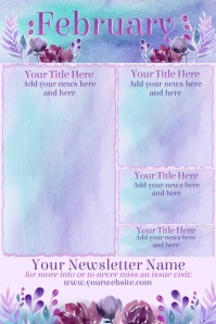 February Newsletter Template | PosterMyWall