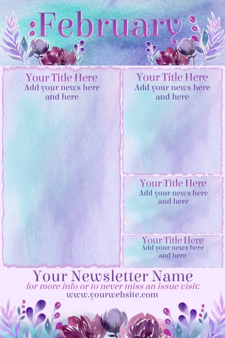 February Newsletter Template | PosterMyWall