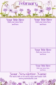 February Newsletter by Paula Template | PosterMyWall