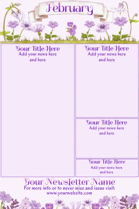 February Newsletter Template | PosterMyWall