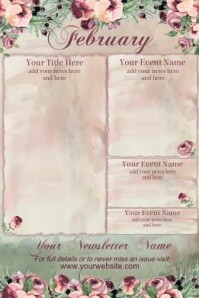 February Newsletter Template | PosterMyWall