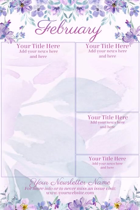 February Newsletter Template | PosterMyWall